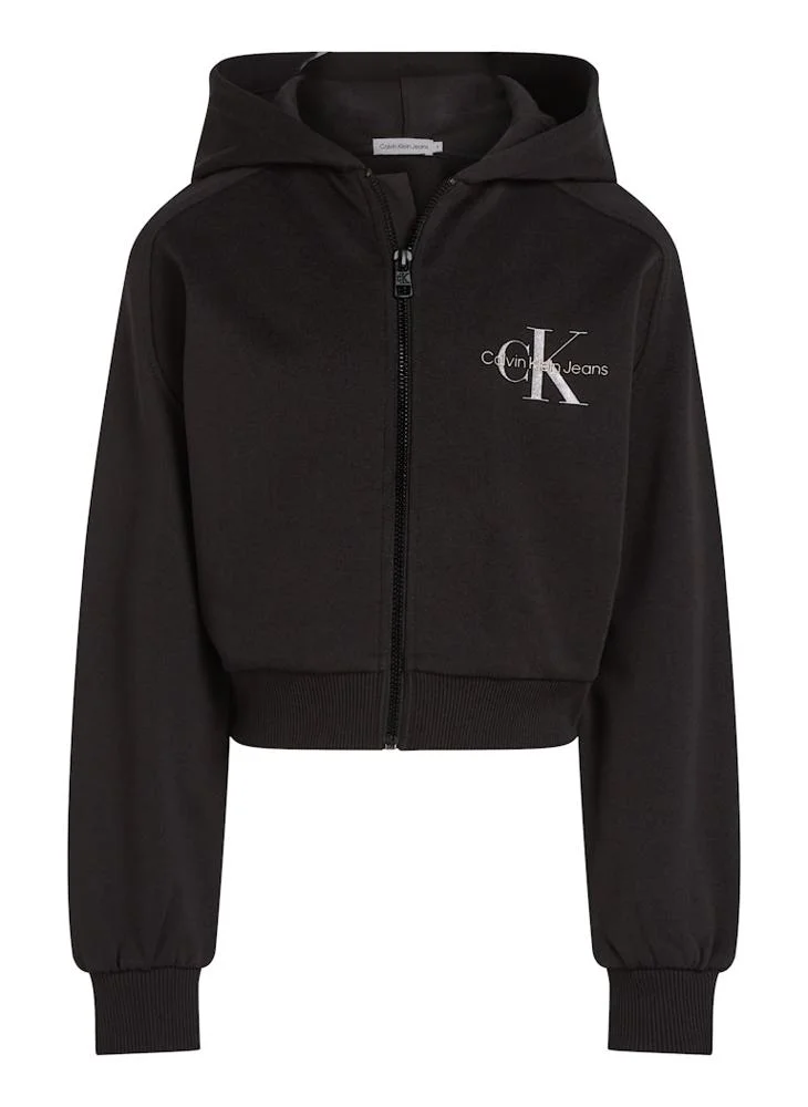 كالفن كلاين جينز Youth Graphic Logo Zip Hoodie