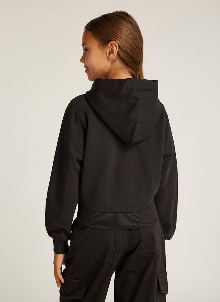 Calvin Klein Jeans Youth Graphic Logo Zip Hoodie - Image 3