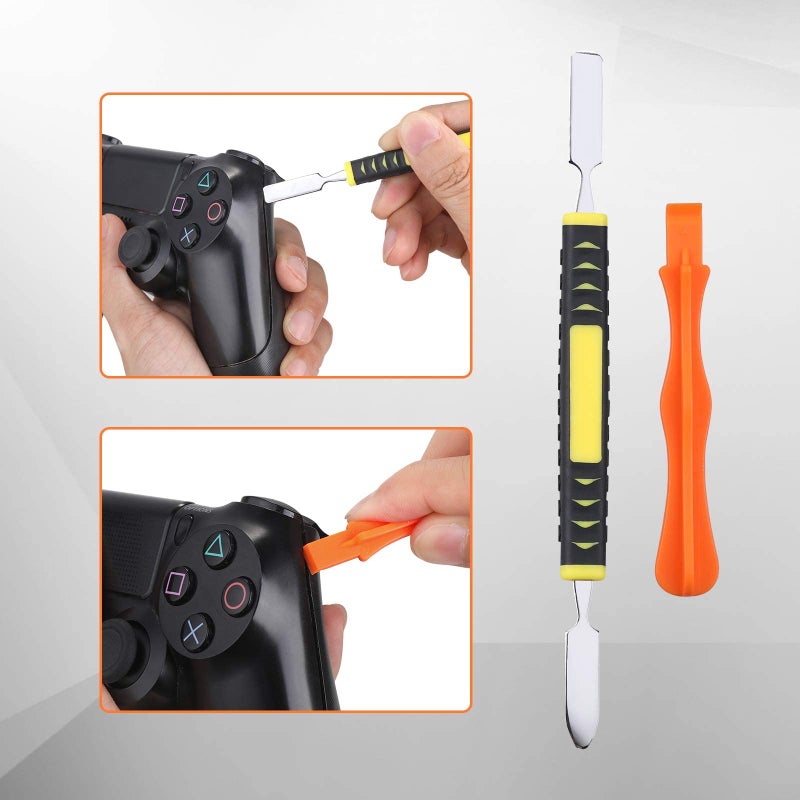 Jorest مجموعة أدوات تنظيف وإصلاح JOREST لجهاز PS5 و PS4، مع مجموعة مفكات فيليبس PH00 و PH0 و PH1 ومفك أمان T8 Torx لجهاز سوني بلاي ستيشن 3/4/5 ووحدات التحكم والإكسسوارات، وأدوات الرفع، والملاقط، والبراغي - Image 5