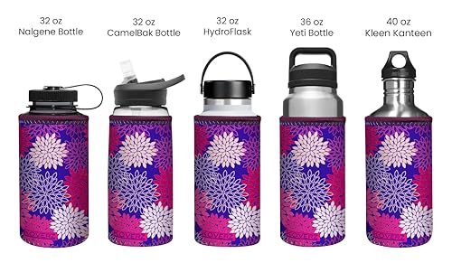Koverz XL Neoprene 32-40 oz Water Bottle Insulator Cooler Coolie - Paisley - Image 3