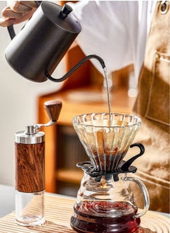 EXCLIFE 6-Pieces V60 Coffee Set Pour Over Drip Coffee Maker Set Specialized V60 Kit  - Image 5