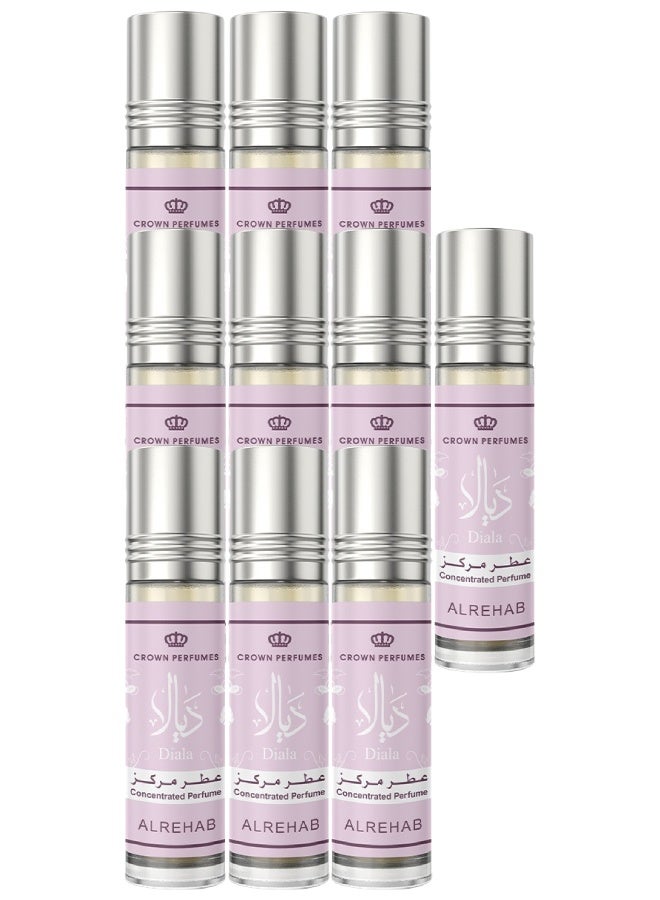 Alrehab 10 Pieces Diala Perfume 6ML - Image 1