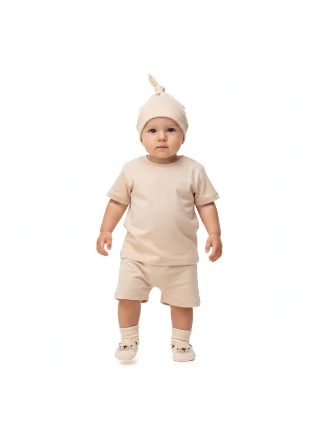 Bambimici Little Boss Baby Knot Hat & Taddy Bear Socks Set