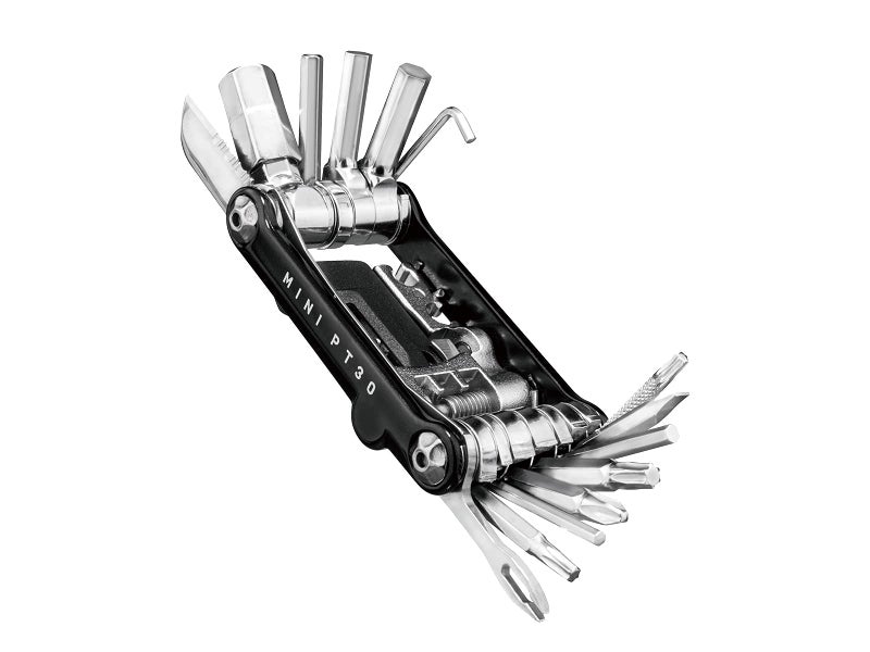 Topeak Mini PT30 Multi-Tool â€“ 30-Function Pro-Quality Bike Repair Tool with Tubeless Tire Repair, Chain Tool, Hex/Torx Wrenches, Screwdrivers & Neoprene Case â€“ Compact Chrome Vanadium Design - Image 1