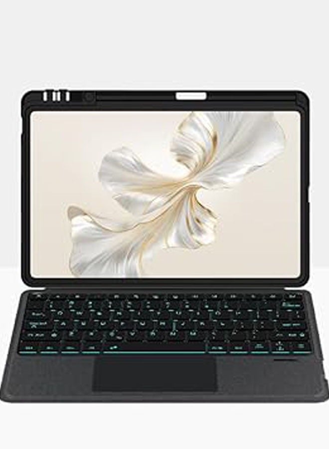Removable Backlight Keyboard Case Compatible with Honor Pad 9 Pro 12.1 inch 2024 ROD-W09 Magic Bluetooth Keyboard Holster for Honor Pad 9 Pro - Image 3
