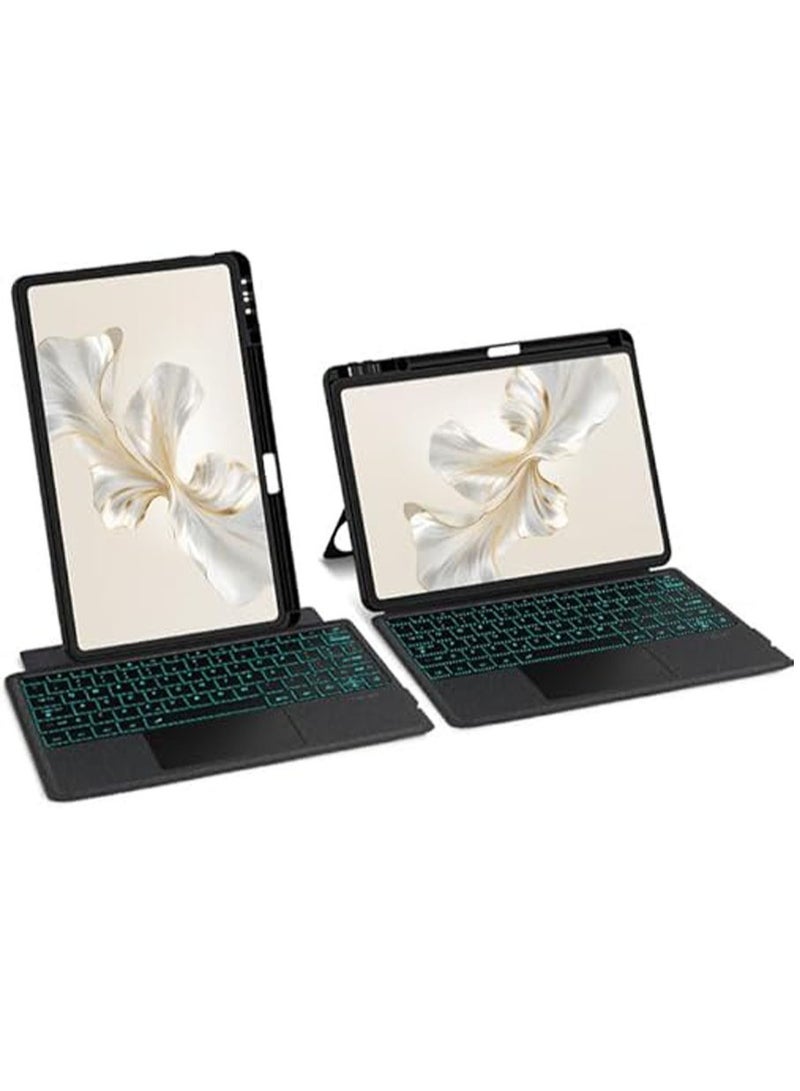 Removable Backlight Keyboard Case Compatible with Honor Pad 9 Pro 12.1 inch 2024 ROD-W09 Magic Bluetooth Keyboard Holster for Honor Pad 9 Pro - Image 4