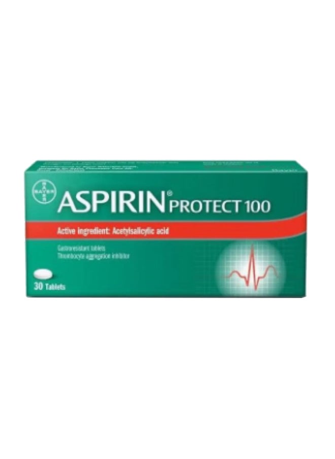 BAYER Pack Of 30 Aspirin Protect 100 Mg Tablets 