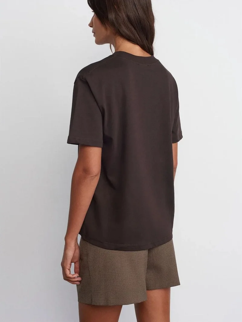Dilvin DILVIN Women's Cotton Crew Neck T-Shirt