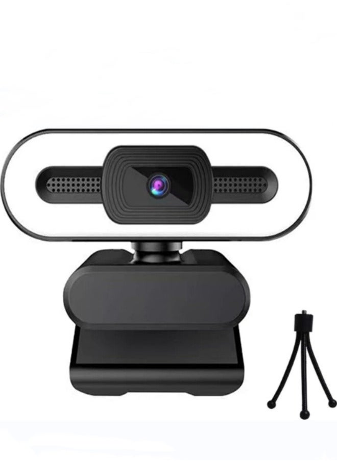 YUNSYE - 2 K Gaming Webcam with Ring Light 30 FPS Web Camera with Microphone-HDR-Enabled-HD Auto Light Correction Web Cam with Adjustable FOV, for Teams, Zoom, PC/Laptop/Mac/Desktop - Image 1