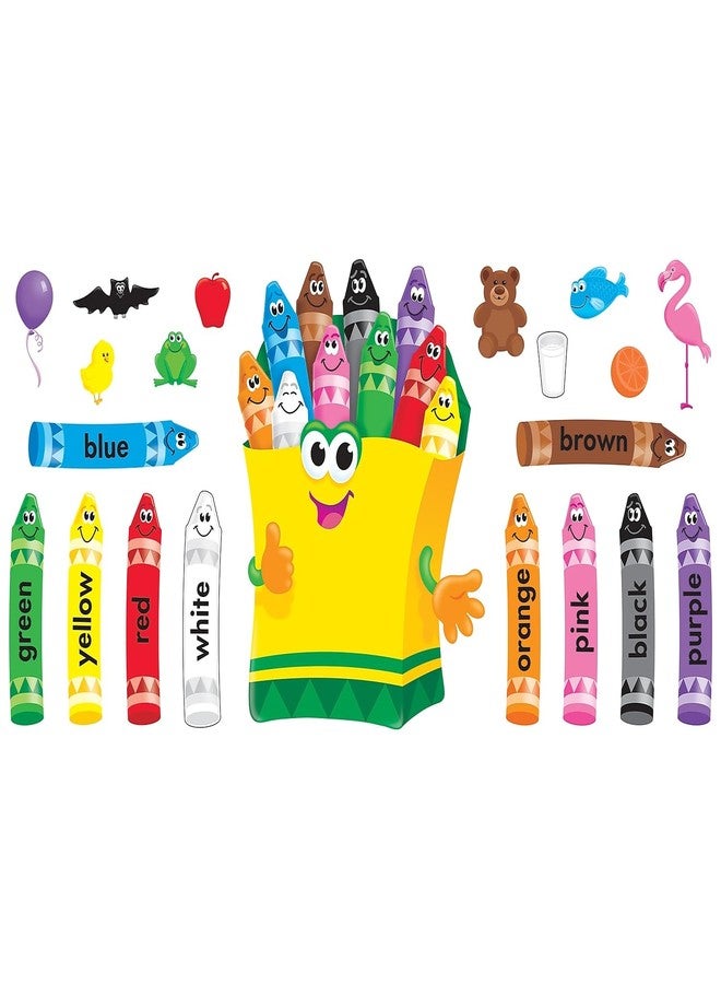 TREND enterprises, Inc. T-8076 Colorful Crayons Bulletin Board Set - Image 2