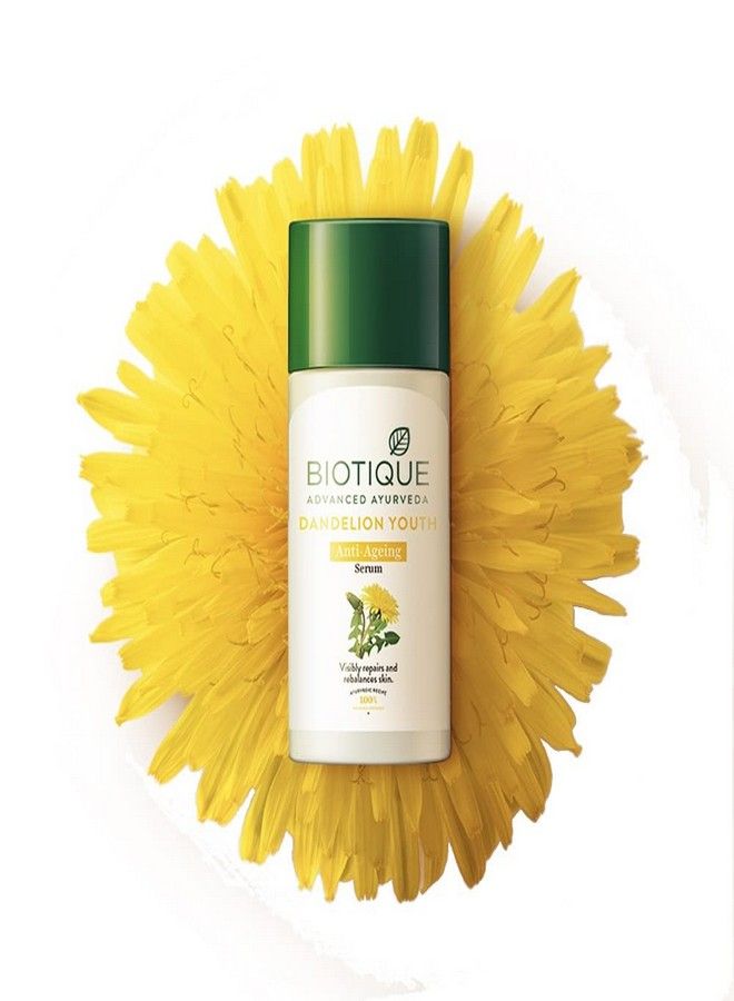 Biotique Biotique Dandelion Youth Anti- Ageing Serum For All Skin Types, 40ml  - Image 1