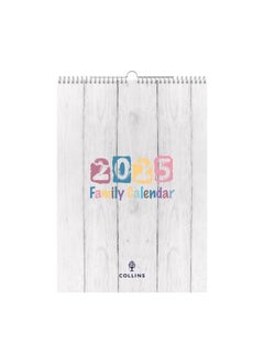 Collins Brighton 2025 Family Wall Calendar - Lifestyle Planner and Organiser for Office, Work, Personal and Home - January to December 2025 Diary - Weekly - - BTFC135-25