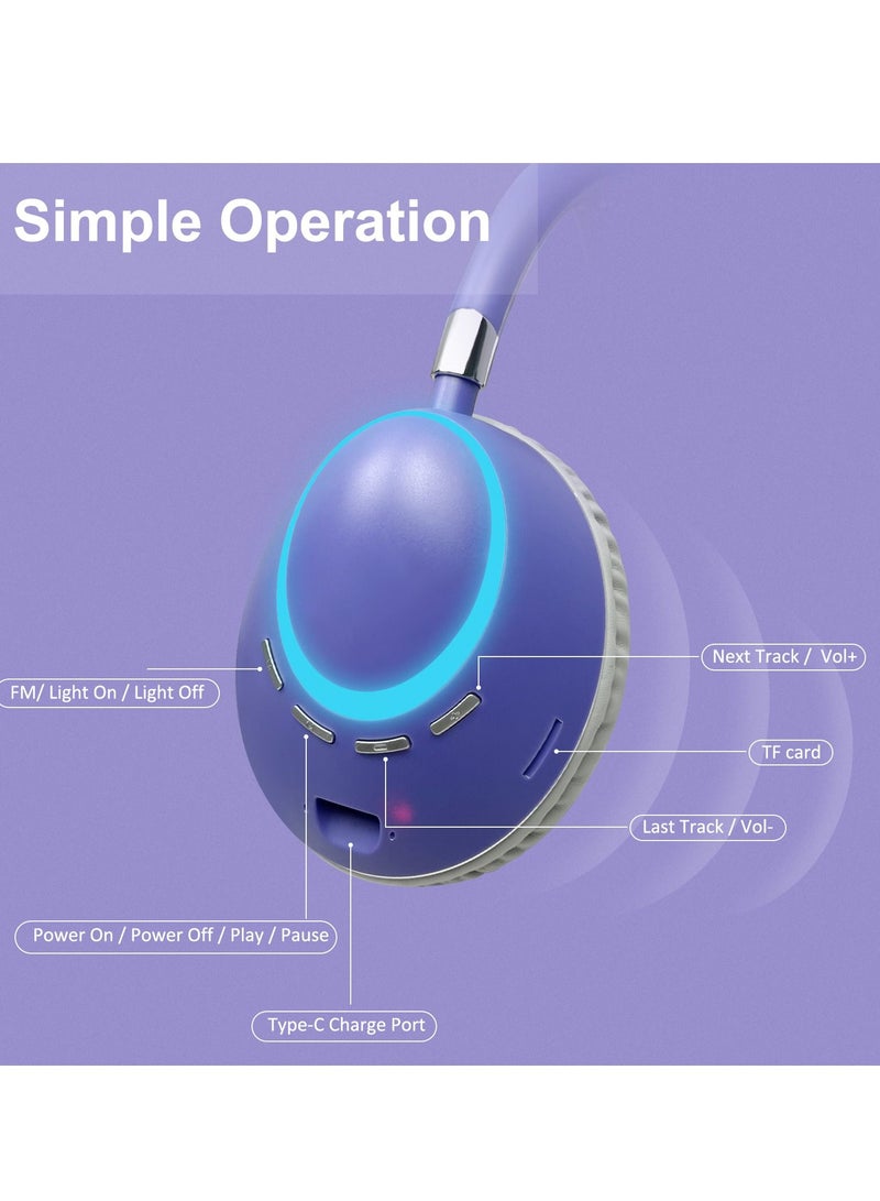 GULFLINK 400mah Bluetooth Wireless Headphones for Teens Adults Black - Image 5