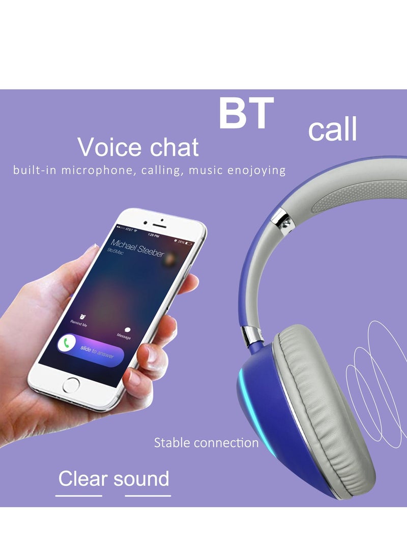 GULFLINK 400mah Bluetooth Wireless Headphones for Teens Adults Black - Image 3