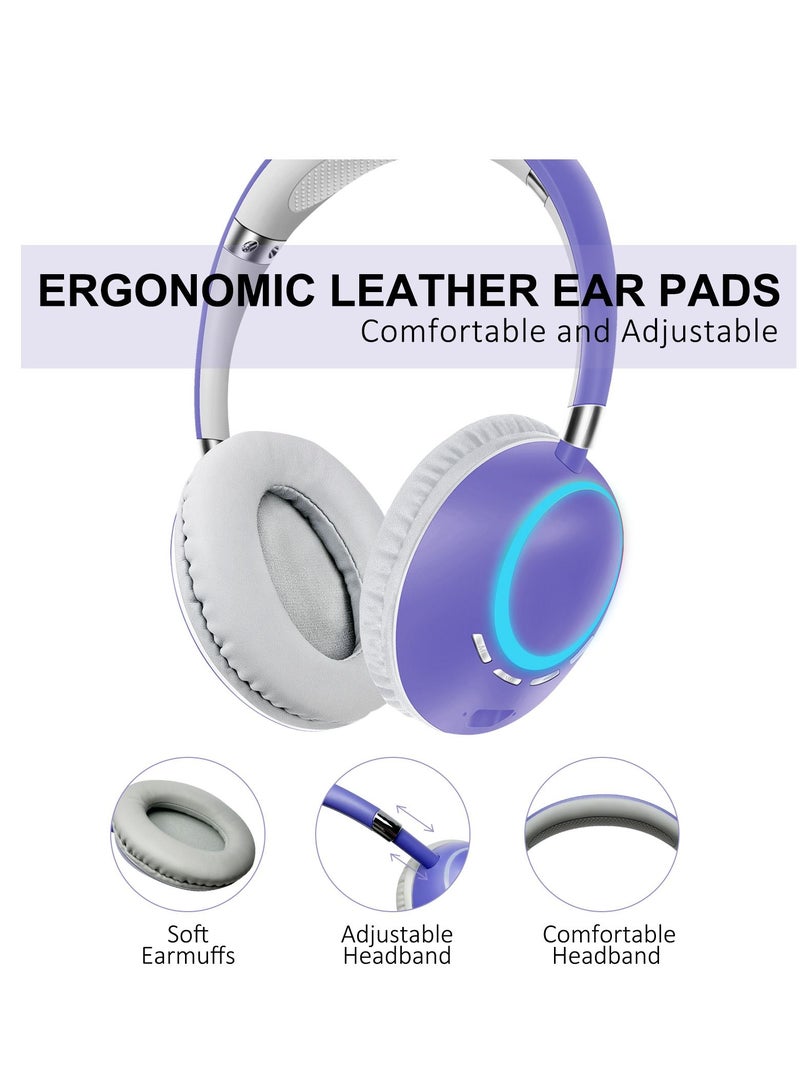 GULFLINK 400mah Bluetooth Wireless Headphones for Teens Adults Black - Image 4