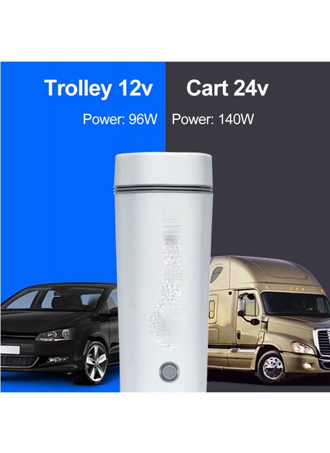 General - Portable Electric Kettle Car Heating Mug 350ml Stainless Steel Travel Kettle Electric Small Auto Shut Off Car Camping Road Trip - Image 1