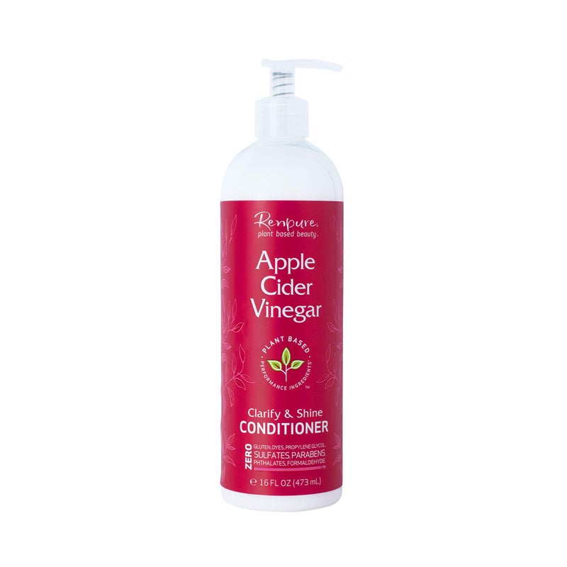 Renpure Plant Based Beauty, Apple Cider Vinegar Conditioner, 16 Ounce - Image 1