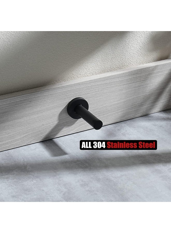 Matte Black 304 Stainless Steel Door Stopper Wall Protector, 2 Pack - Image 5