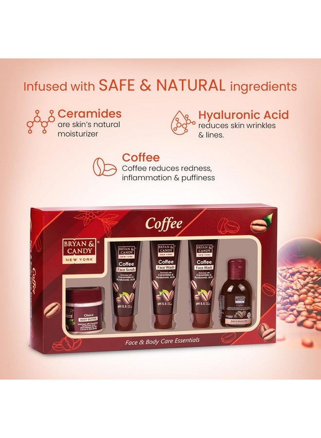 Bryan & Candy Coffee Bath Kit Gift Set For Women & Men | Choco Body Butter, Facewash, Facescrub, Facemask, Bath & Shower Gel | Vegan, pH 5.5, SLS & Paraben-Free | - Image 4