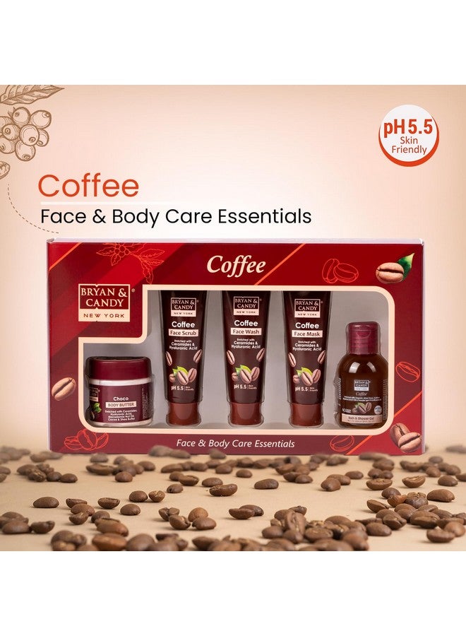 Bryan & Candy Coffee Bath Kit Gift Set For Women & Men | Choco Body Butter, Facewash, Facescrub, Facemask, Bath & Shower Gel | Vegan, pH 5.5, SLS & Paraben-Free | - Image 2
