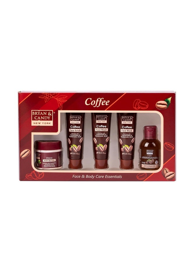 Bryan & Candy Coffee Bath Kit Gift Set For Women & Men | Choco Body Butter, Facewash, Facescrub, Facemask, Bath & Shower Gel | Vegan, pH 5.5, SLS & Paraben-Free | - Image 1