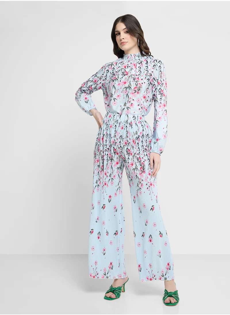 Khizana Floral Print Tops & Pant Set