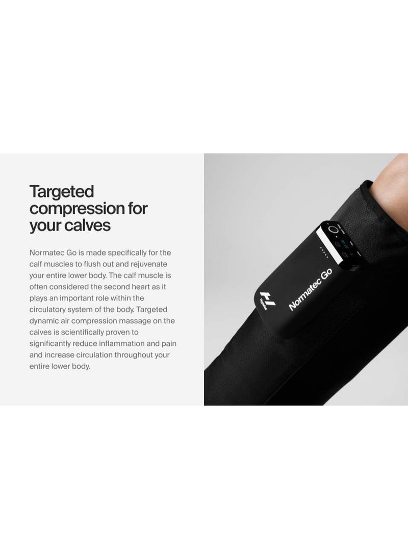 HYPERICE - Hyperice Normatec Go Calf - Recovery System with Patented Dynamic Compression Massage Technology - Targeted Relief for Pain and Inflammation - FSA-HSA Approved - Image 1