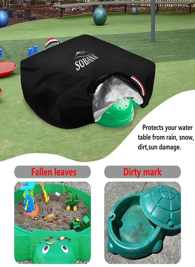 Sobana Waterproof Cover for Turtle Sand Box,Dust Proof Anti-UV Outdoor Turtle Kids Sand Box Cover(Cover only,Black) - Image 3