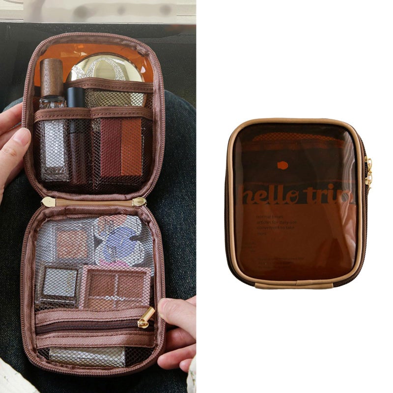 Travel Toiletry Bag Portable Sturdy Pouch With Multiple Compartments For Organized Storage Color A - Image 3