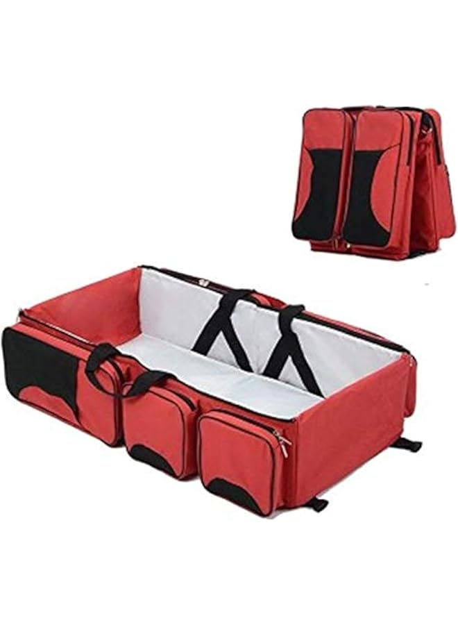 إيروريكس سرير أطفال حديثي الولادة قابل للطي وحقيبة سفر كبيرة السعة ومتعددة الوظائف وحقائب حفاضات الأم أثناء السفر