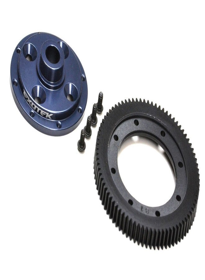 Exotek RC EXOTEK Racing EB410 Machined 81 Spur Gear & Mounting Plate 1798 - Image 1