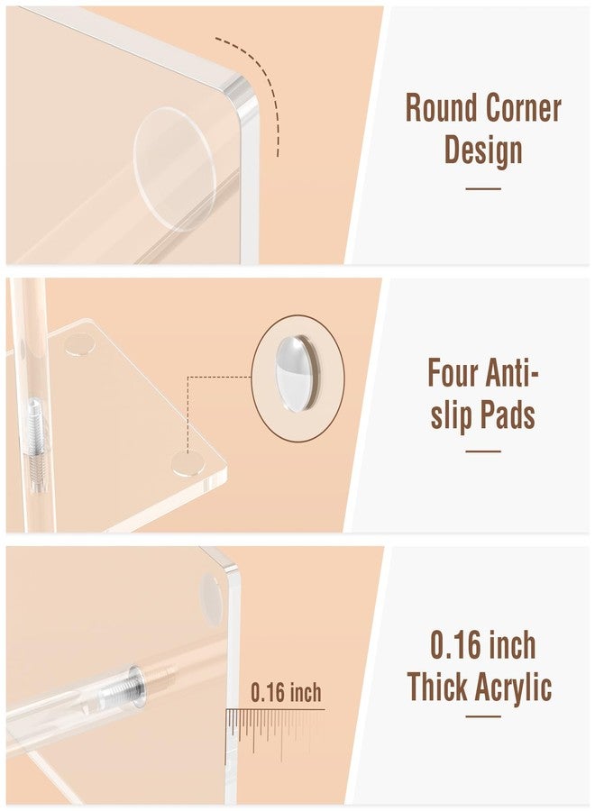 Suneerplay 3-Tiers Scrunchie Holder Stand, Acrylic Hair Ties Organizer, Clear HairBands Tower, HairElastics Storage, Hairs Accessories Organizer, Scrunchie Display for Women and Girls - Image 3