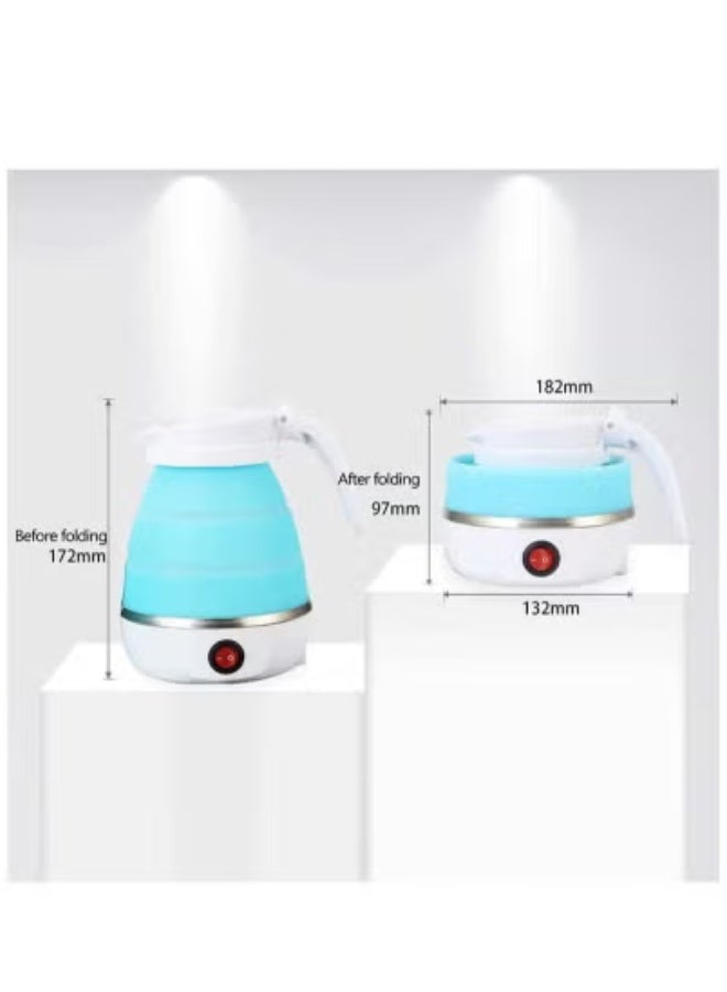TIGER Travel Portable Foldable Electric Kettle | Collapsible Silicone Water Boiler for Coffee & Tea | Fast 600ML Boiling Capacity | Compact & Lightweight Design for Travel, Camping & Home Use | 110V-220V Dual Voltage Small Electric Kettle | Ideal for Easy Boiling Anywhere - Image 2