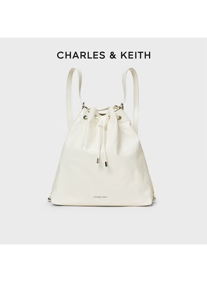 Charles & Keith Summer Shoulder Women's Bag Soft Multifunctional Shoulder Bag Milky white - Image 1