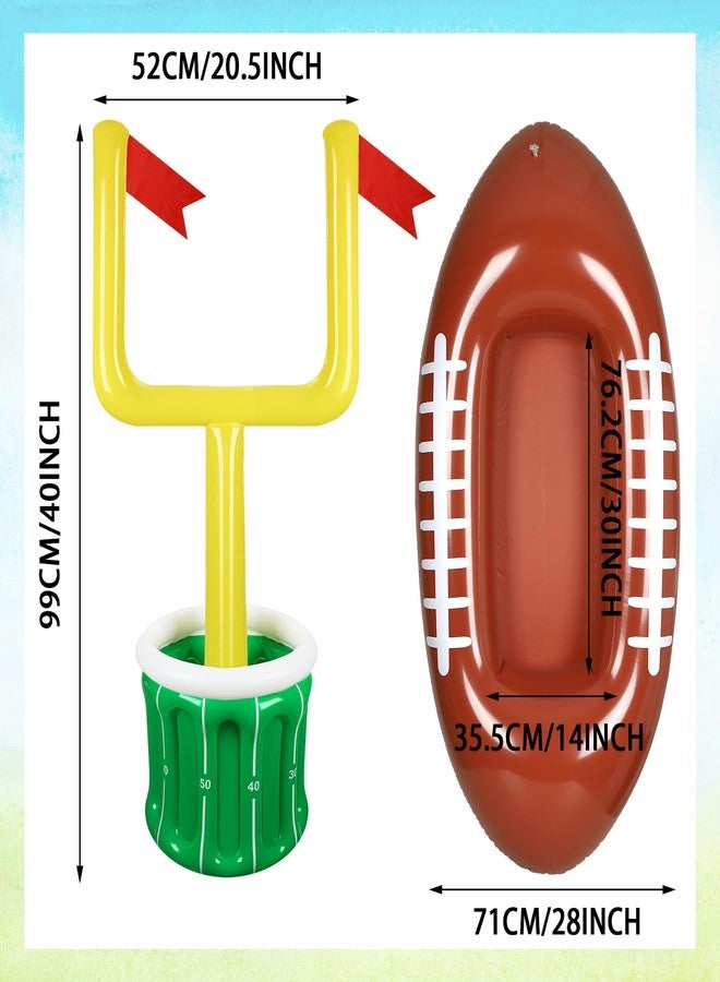 Zhanmai 2 Pcs Inflatable Football Drink Cooler Football Party Supplies Inflatable Cooler for Sports Party Favor Decorations - Image 2