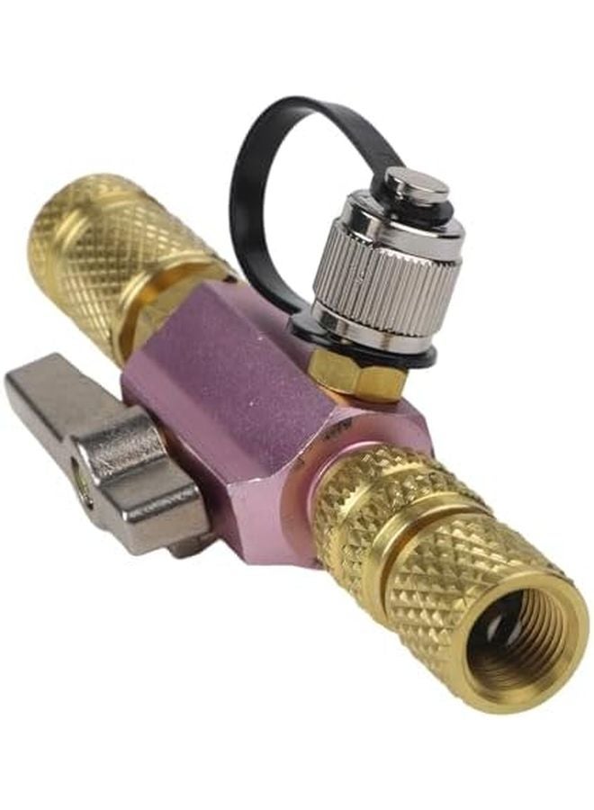 أداة إزالة نواة صمام التفريغ المتوافقة مع Brass R410A مع منفذ مقياس متكامل - Image 3