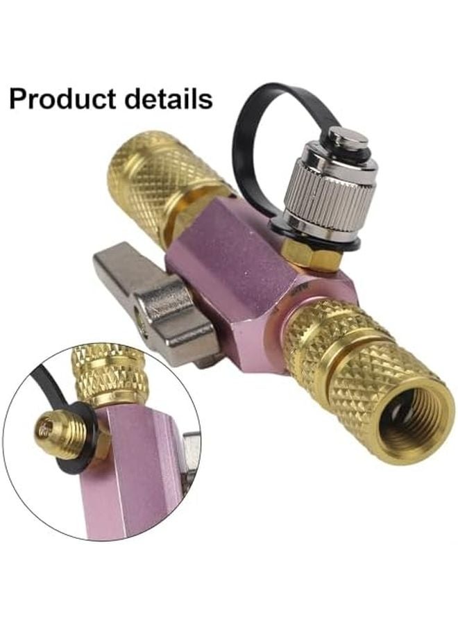 أداة إزالة نواة صمام التفريغ المتوافقة مع Brass R410A مع منفذ مقياس متكامل - Image 5