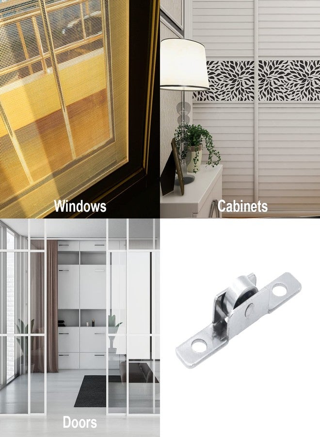 KIBBEH 12 Pack 3/8 inch Push-Pull Sliding Window Roller Metal Wheels, Universal Metal Sliding Axles Window Pulley Single Rollers Wheel Suitable for Windows, Cabinets, Doors, and Other DIY Work - Image 3