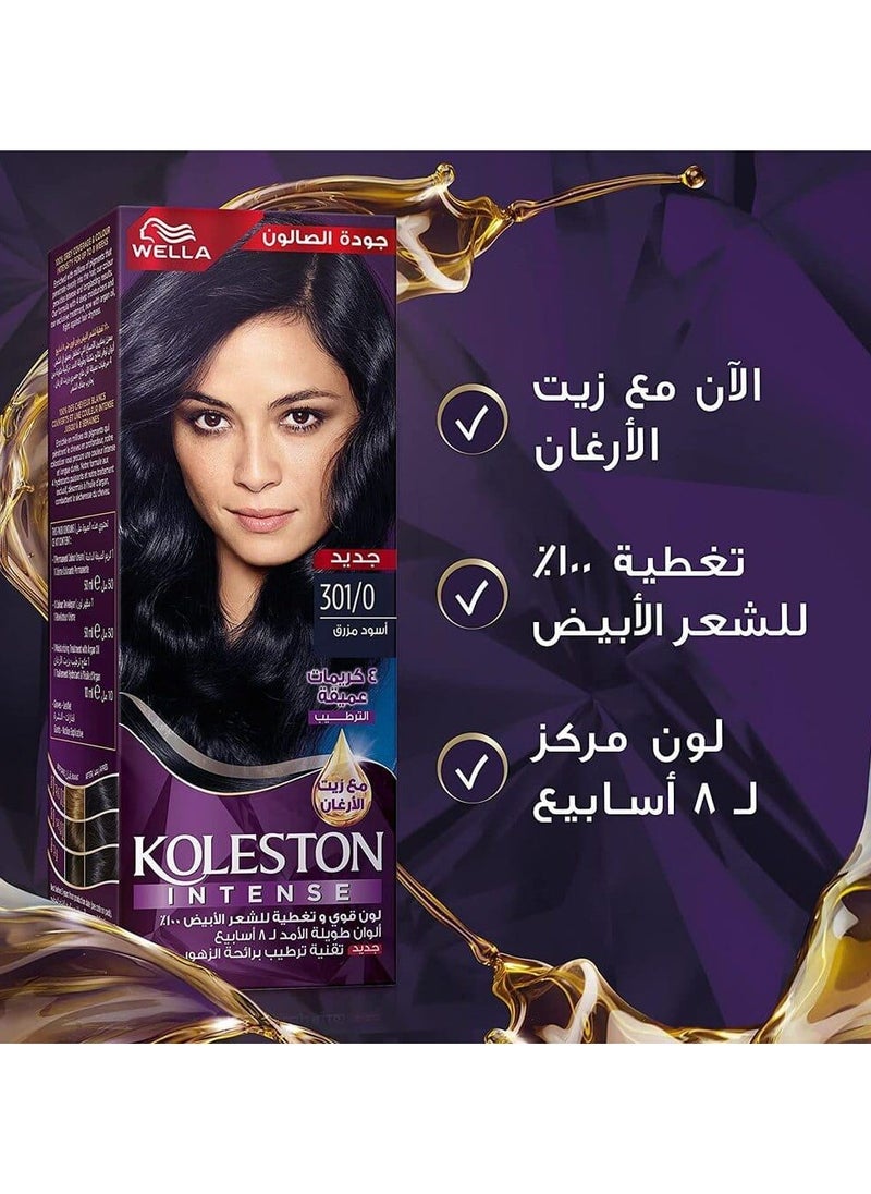 ويلا كوليستون - ويلا كوليستون انتنس صبغة شعر - اسود مزرق 301/0 - Image 1
