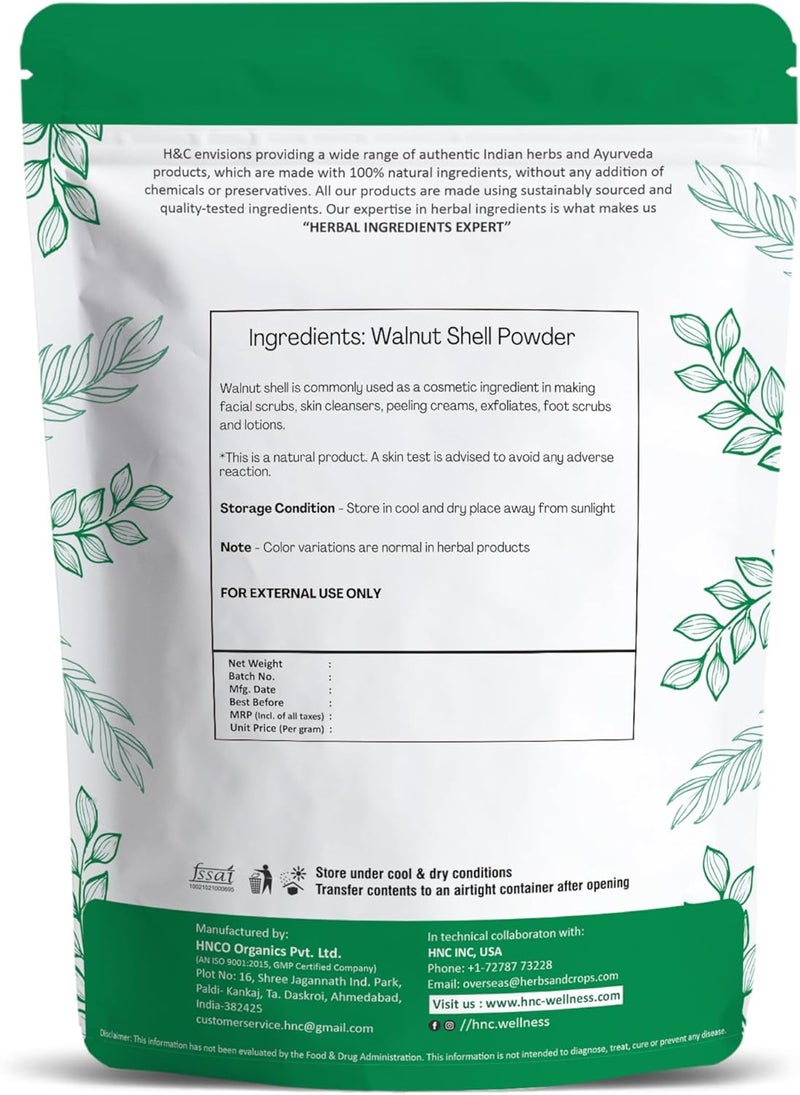 H&C 100% Natural Walnut Shell Powder for Scrub Formulation 227gms (1/2 LB) - Image 2