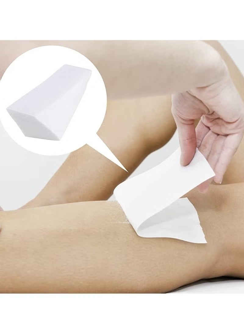 100pcs White Wax Paper Hair Removal Kit