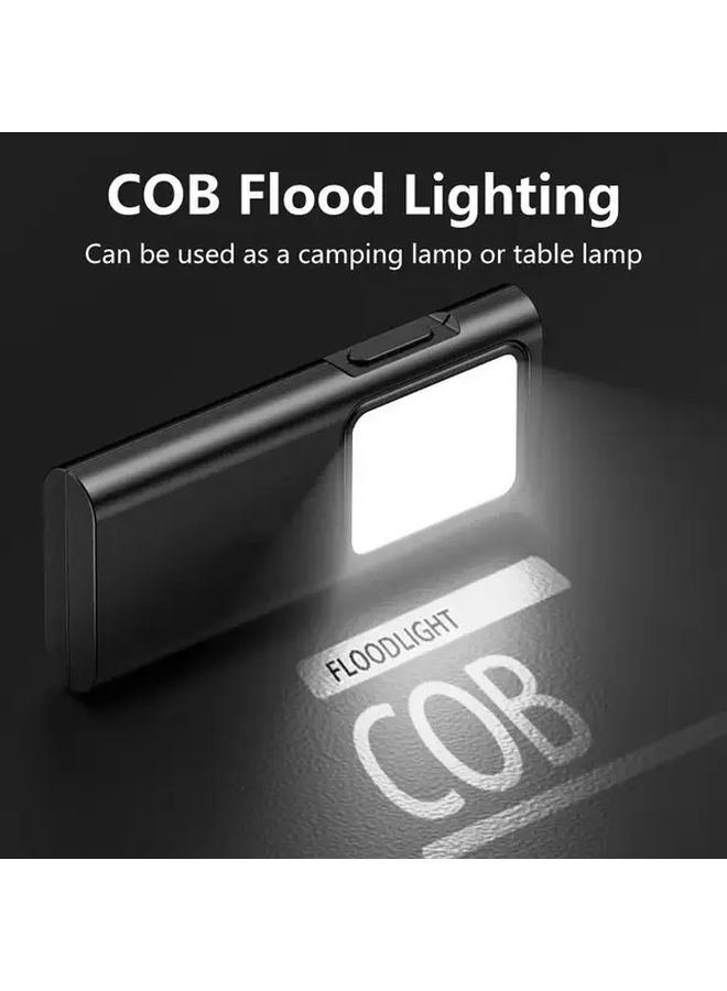 مصباح يدوي من نوع USB-C LED بعدد قطع 2، مزود بـ4 أنماط، مصباح تخييم مدمج، ضوء جيب حر اليدين - Image 4