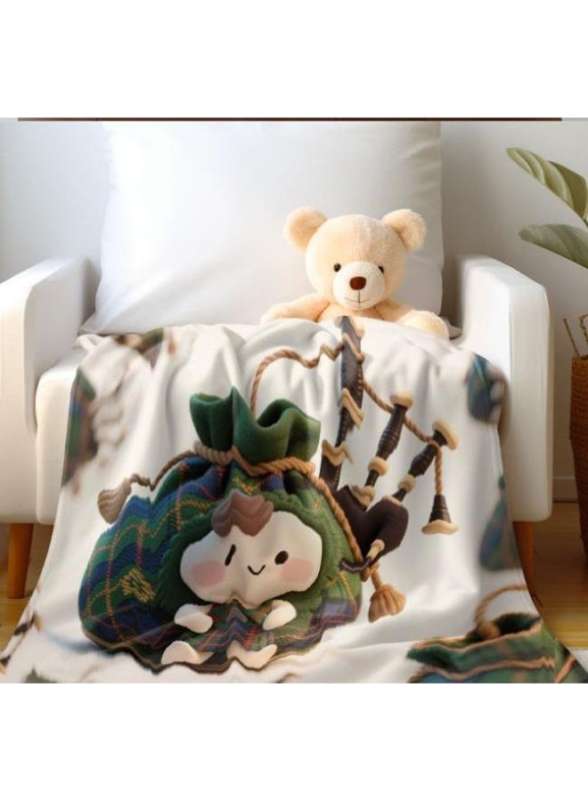 general Baby and children's cartoon flannel thin blanket (warm and comfortable, suitable for sleep, game use) 70cm*100cm - Image 4