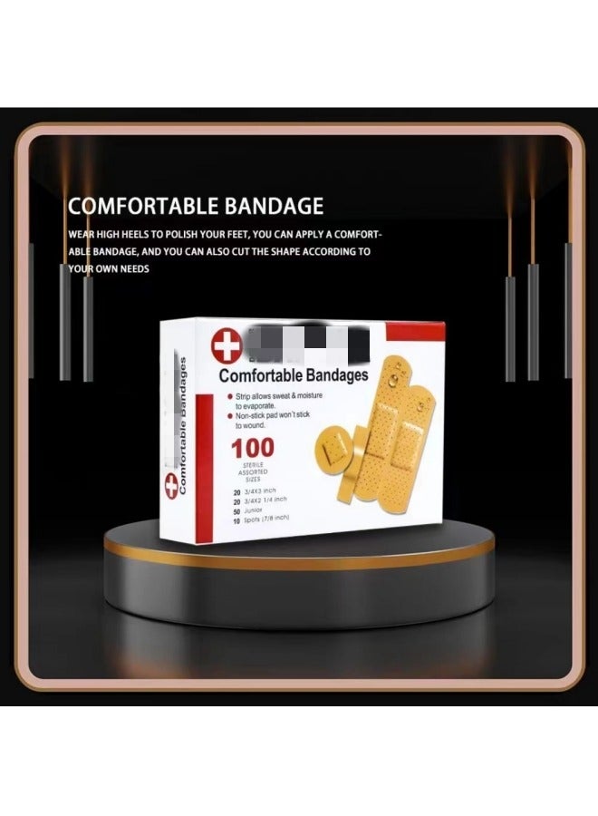 general Flexible Fabric Adhesive Bandages for Wound Care and First Aid, Four Size, 100 Count - Image 1