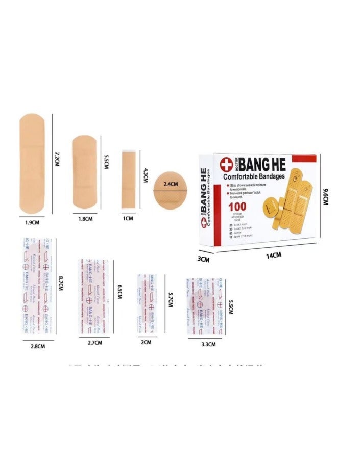 general Flexible Fabric Adhesive Bandages for Wound Care and First Aid, Four Size, 100 Count - Image 3