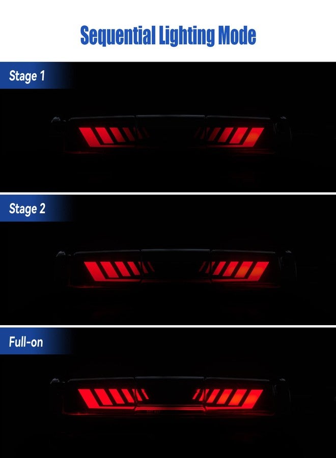 CMVT Auto Third 3rd Brake Light, TIME TUNNEL Sequential LED High Mount Stop Light for 99-06 Chevy Silverado/GMC Sierra 1500 2500 3500 HD, 2007 Silverado/Sierra Classic, Rear Center Cab Tail Lamp - Image 2