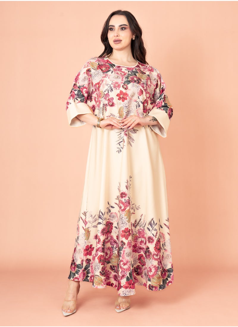 Floral Printed Modern Jalabiya Yellow - pzsku/ZC6C18130CF44D8098370Z/45/_/1738918068/f7b4d718-65c4-4b5b-9a8d-1e1c622a4ae4