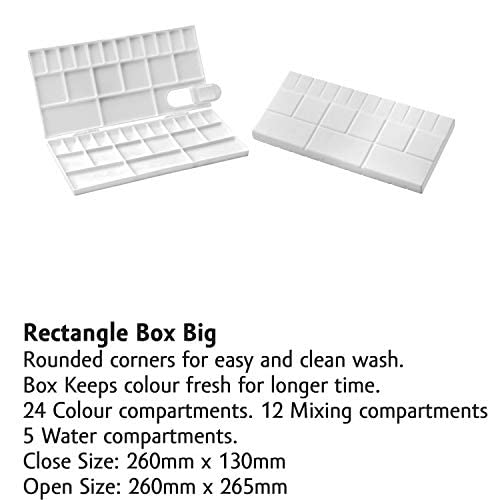 Kabeer Art 41 Wells Folding Painting Palette 12 cms X 25 cms - Image 5