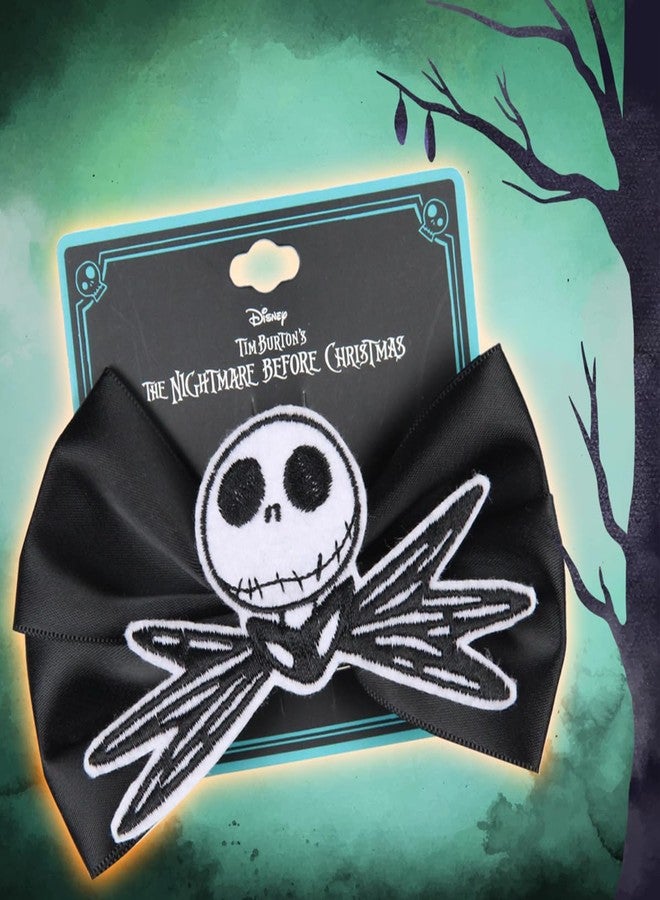 Bioworld The Nightmare Before Christmas Jack Skellington Hair Bow Hair Clip - Image 5