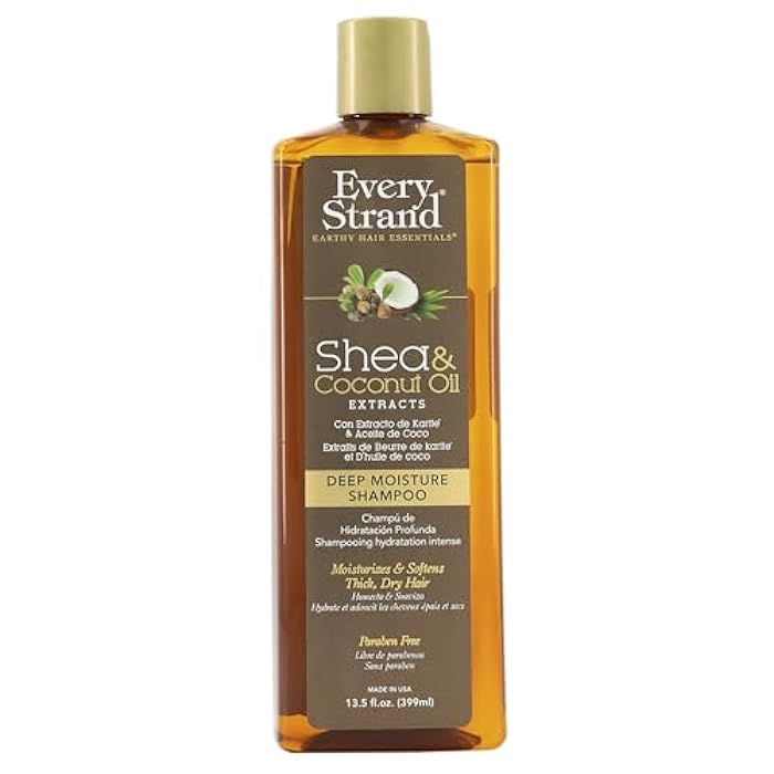 Every Strand Shea & Coconut Oil Deep Moisture Shampoo, 13.5 Oz - Image 2
